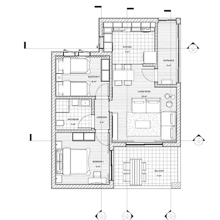 Center 2 Bedroom Calm Modern Upstairs Flat - Yeni Dunya Apartment *